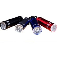 Colezium Süper Parlak 9 Ledli Metal Mini El Feneri