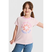 U.s. Polo Assn. Kız Çocuk Açık Pembe Tişört 50325635-VR078