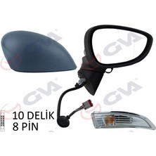 GVA Dış Dikiz Aynası Sağ Ford Fiesta 13> Elektrikli Isıtmalı Katlanır Astarlı 10 Delik-8 Pin 10 Fiş VM-6326NEBAR 1748313
