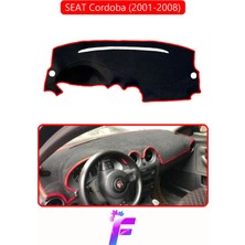 E-BİZ Seat Cordoba (2001-2008) Uyumlu Torpido Örtüsü | Yansıma Önleyici | Tam Koruma | Hızlı Montaj | K9