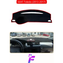 E-BİZ Seat Toledo (2013-2017) Uyumlu Torpido Örtüsü | Yansıma Önleyici | Tam Koruma | Hızlı Montaj | K33