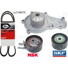 GVA Devirdaimli Triger Seti 137X254 P206-P207-P307-P308-P407-P3008-EXPERT-PARTNER-BERLINGO-JUMPY-C2-C3 -C4-C5-Xsara-Focus Iı-Fıesta V-Vı Volvo S40-C30-V50-FIAT Scudo Euro4 1.6 Hdı-Tdci