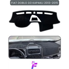 E-BİZ Fıat Doblo D3  (2013-2015) Kapaklı Uyumlu Torpido Örtüsü | Araca Özel Üretim | Kolay Montaj |tb8