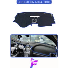 E-BİZ Peugeot 407 (2004-2010) Uyumlu Torpido Örtüsü | Yansıma Önleyici | Tam Koruma | Kolay Montaj | H89