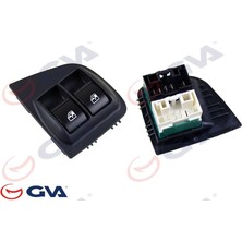 GVA Cam Açma Anahtarı Fıat Doblo 05- Sol Çiftli-Çerçeveli