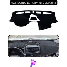 E-BİZ Fıat Doblo D3  (2013-2015) Kapaklı Uyumlu Torpido Örtüsü | Araca Özel Üretim | Kolay Montaj |TB12