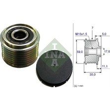 Ina Alternatör Kasnağı Transit 2.4 Dı-2.4de-2.4 Tdcı 00-