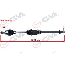GVA Komple Aks Sağ Milli Aks Lale Li Grande Punto 1.3 Mtj 05- 75HP 918MM