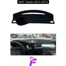 E-BİZ Seat Toledo (2013-2017) Uyumlu Torpido Örtüsü | Yansıma Önleyici | Tam Koruma | Hızlı Montaj | K36