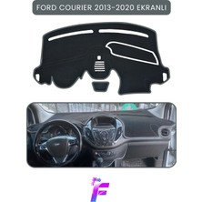 E-BİZ Ford Courier Ekranlı  (2013-2020) Torpido Örtüsü | Güneşten Korur | Kolay Montaj | Tam Uyum | TB68