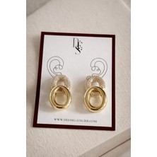 Deesse Latelier GOLD TAŞLI DOUBLE RING KÜPE