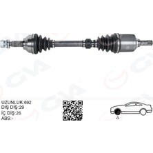 GVA Komple Aks Sol Nıssan Qashqaı 1.5l K9K J10 06-13 Manuel Vites