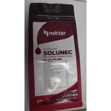 Solunec 20-20-20 + Me Damla Sulama ve Yaprak Gübresi 1 Kg