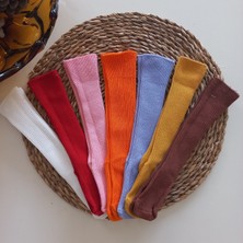 Mars Baby Kız Bebek 7li Düz Dizaltı Çorap Set