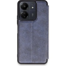 Aslanoğlu Store Xiaomi Redmi 13C Kılıf Flip Cover - Lacivert