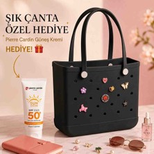 Velline Kadın Plaj  Çanta – Delikli Eva Malzeme – Suya Dayanıklı – Güneş Kremi Hediyeli