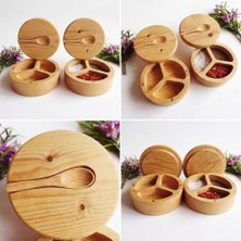 Arya Wood Craft Doğal Ahşap Baharatlık