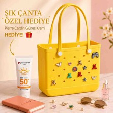 Velline Kadın Plaj  Çanta – Delikli Eva Malzeme – Suya Dayanıklı – Güneş Kremi Hediyeli