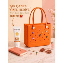 Velline Kadın Plaj  Çanta – Delikli Eva Malzeme – Suya Dayanıklı – Güneş Kremi Hediyeli