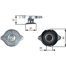Gates Radyator Yedek Su Depo Kapagı Mercedes W124 W201 W202 W210 W126 W140 W461 W463 W638