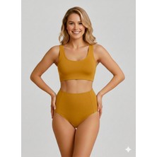 Sheviva Hardal Yüksek Bel Toparlayıcı Bikini Altı