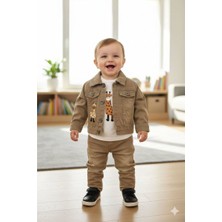 Diamondstar Erkek Bebek 6/12/18 Ay Ceket  Badi Ve Pantolon Takımı