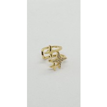 Gold Renk Yıldız Desen Earcuff