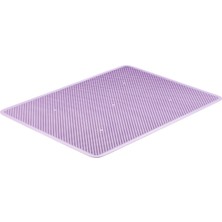Veyronpet Kedi Tuvalet Önü Paspası 45X65 cm Kum Toplayıcı Elekli Kaymaz Kedi Kum Tutucu Paspas