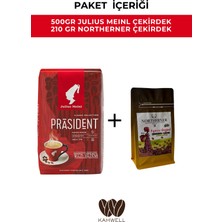 Julius Meinl 500GR Prasident Çekirdek Kahve + Northerner 210GR Çekirdek Kahve