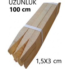 Has Aks Orman Ahşap Fidan Kazığı Fide Çıtası 1,5X3X100 cm 10 Adet
