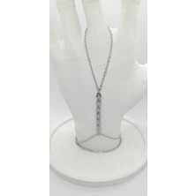 Silver Renk Damla Taşlı Şahmeran