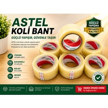 Nece Cup Astel 1 Adet Şeffaf Koli Bandı 45 x 100 mt Akriliik Yapışkanlı Kopmaz
