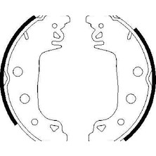 Bosch Arka Pabuç Balata R12-M131 Yapıştırma 7701499153-7701349705-7702124892
