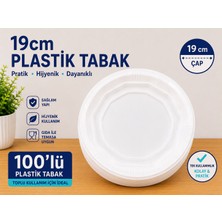 Nece Cup 19 cm Plastik Tabak 100'LÜ