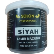Solon Çok Amaçlı Ahşap Parke Masa Sehpa Çizik Çok Amaçlı Tamir Dolgu Macunu Siyah 240 Gr