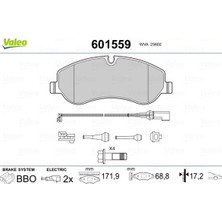 Valeo Ön Balata Ford Transıt V363 14> -Transıt Custom 2.2 Tdcı 12> Kablolu Fte Kırmızı Kutu MEBK2J2K021AA-BK212K021AA -1842632