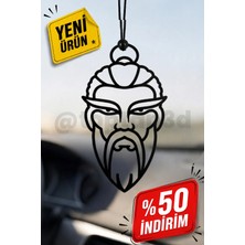 Toptan3D Samuray Ayna Süsü, Araba Süsü, Samuray Dikiz Aynası Süsü - Eşe, Dosta, Sevgiliye Araba Hediyesi - Çift Taraflı Ayna Süsü