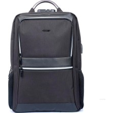 Ççs 51309 Kilitli Laptop Korumalı Usb Sırt Çantası Siyah
