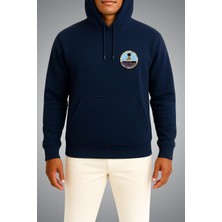Bahriyeli Collection Kapüşonlu Tcg Bandırma Logo Cep Baskılı Unisex Sweatshirt
