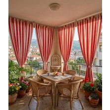 EGE'NIN ATÖLYESİ HOME TEXTİLE SİNCE 1999 Balkon Perdesi, Branda, Kalın Kumaş, Yağmur Geçirmez, Bağcıklı