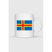 Bahriyeli Collection  Åland Bayrağı Baskılı Kupa Bardak