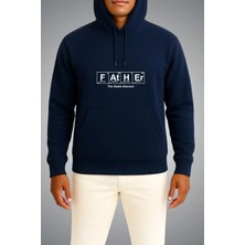 Bahriyeli Collection Kapüşonlu The Noble Element Father Göğüs Baskılı Unisex Sweatshirt