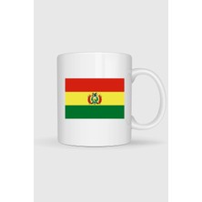 Bahriyeli Collection  Bolivya Bayrağı Baskılı Kupa Bardak