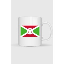 Bahriyeli Collection  Burundi Bayrağı Baskılı Kupa Bardak