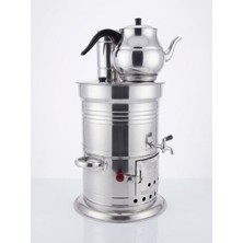 Piknik Sepetim 10 Litre Tek Musluk Semaver + Büyük Demlik Hediyeli