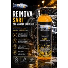 Reinova -Sarı Oto Yıkama Şampuanı 600 ml | Yoğun Köpük & Parlaklık Veren Araç Temizleme
