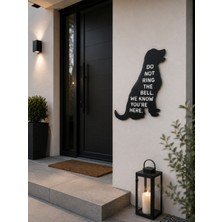 Marlith Home Komik Yazılı Köpek Duvar Dekoru Mdf Ahşap Duvar Süsü – No Doorbell – 32X30 cm