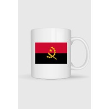 Bahriyeli Collection  Angola Bayrağı Baskılı Kupa Bardak