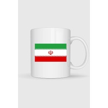 Bahriyeli Collection  Iran Bayrağı Baskılı Kupa Bardak