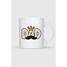 Bahriyeli Collection  King Dad Baskılı Kupa Bardak